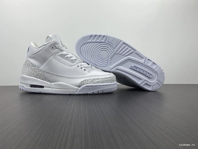 Cheap Air 3 429487-111 Jordan 'Triple PS Retro White' 0722